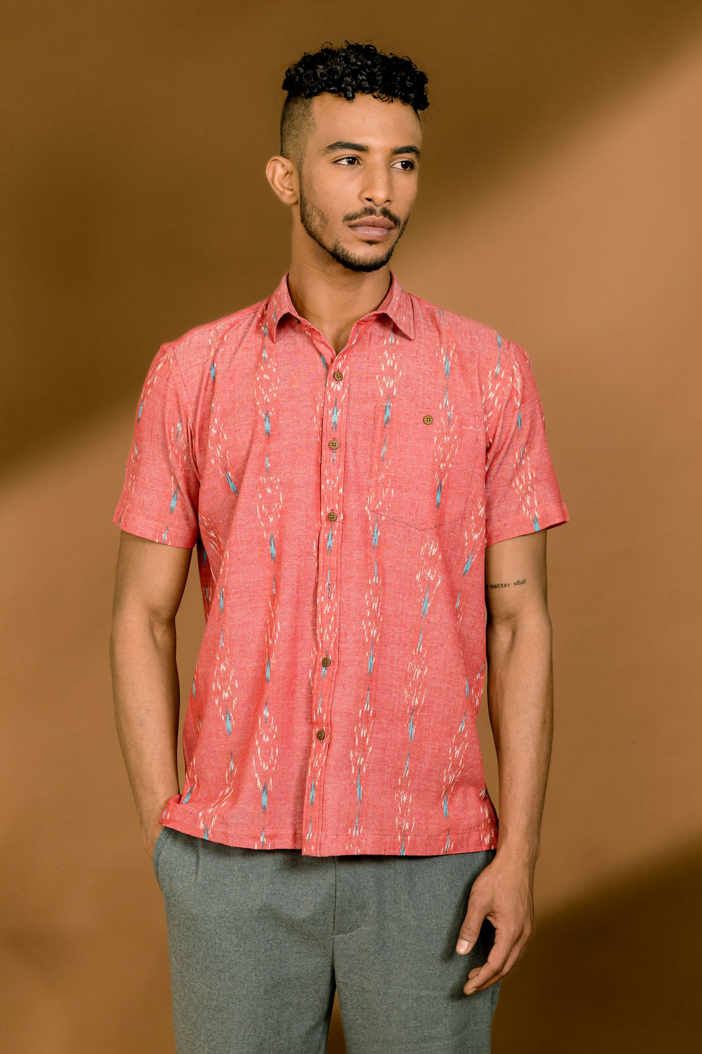 Short Sleeve Ikat Shirt