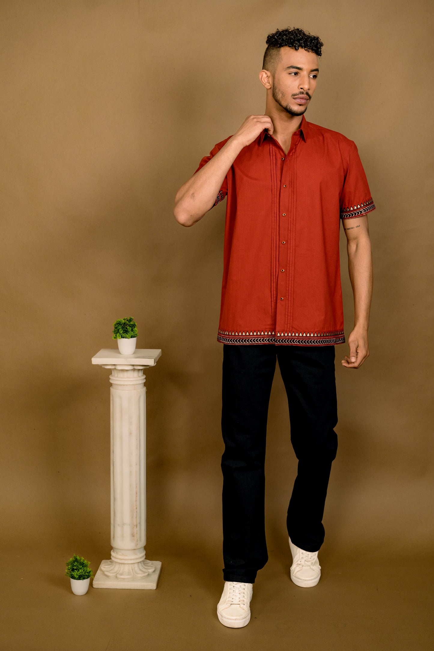 Limited Edition - Embroidered Shirt (Black)